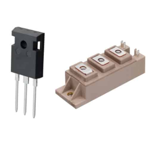 What is the difference between a discrete IGBT and an IGBT module?