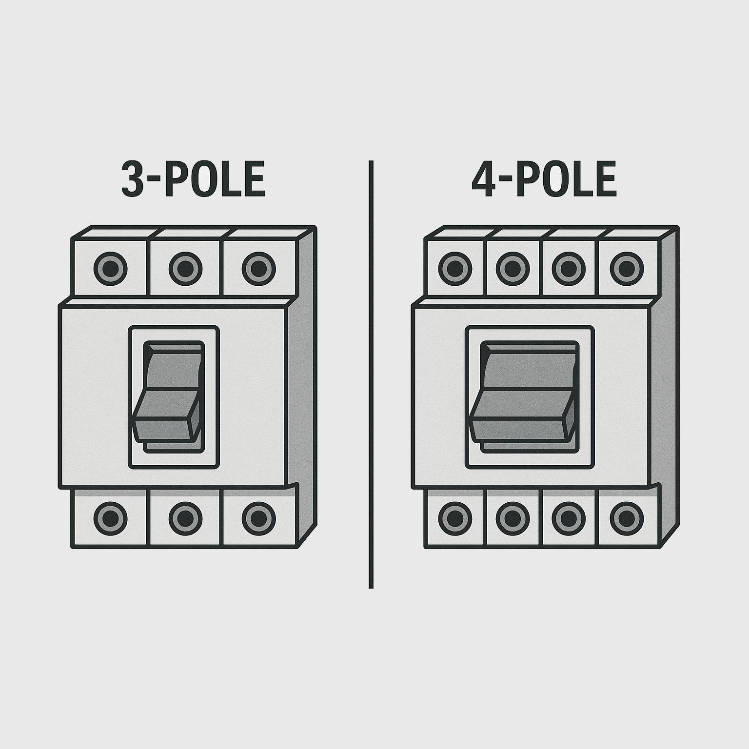 What’s the Difference Between a 3-Pole and 4-Pole Circuit Breaker?